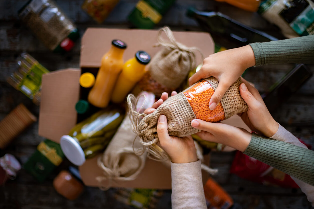 Box for holiday food drive