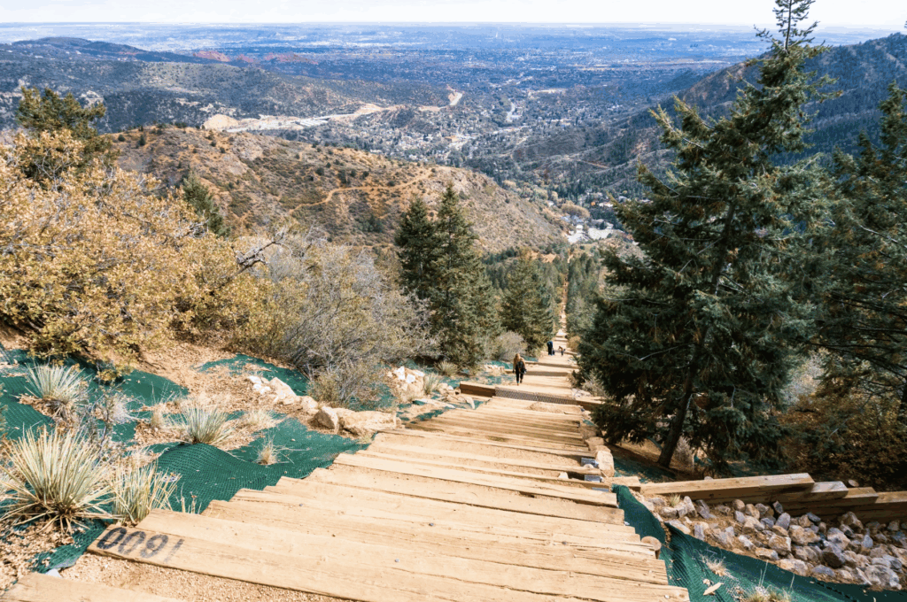 view at the top of manitou incline