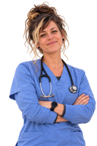 Nurse in scrubs