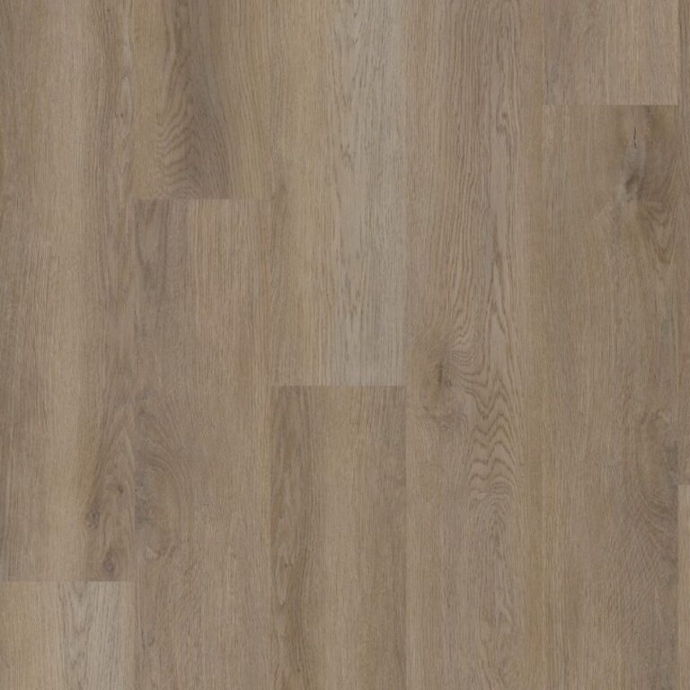 Rectangular wood-look plank pattern in warm medium brown with natural grain and knots.