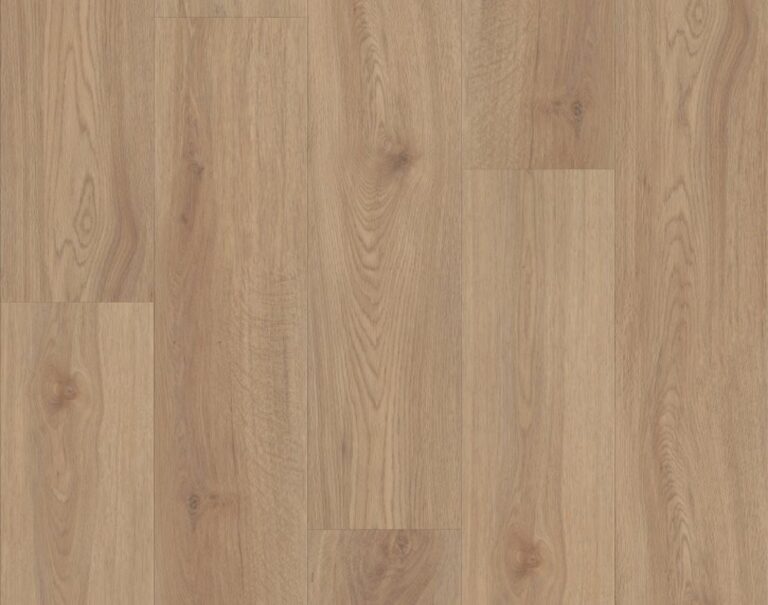 Top-down view of warm light-brown wood planks with visible knots and grain.